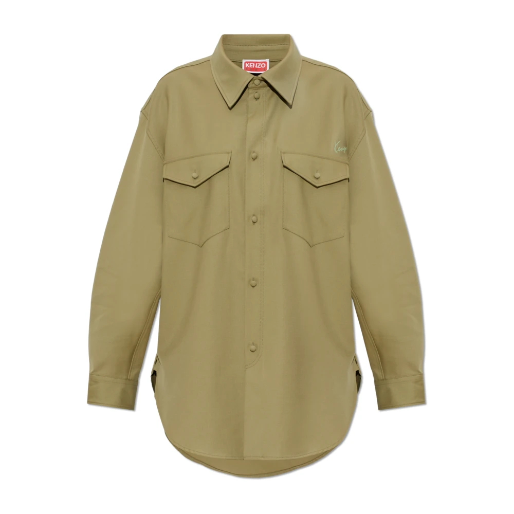 Kenzo Donna Verde Camicette S, New,