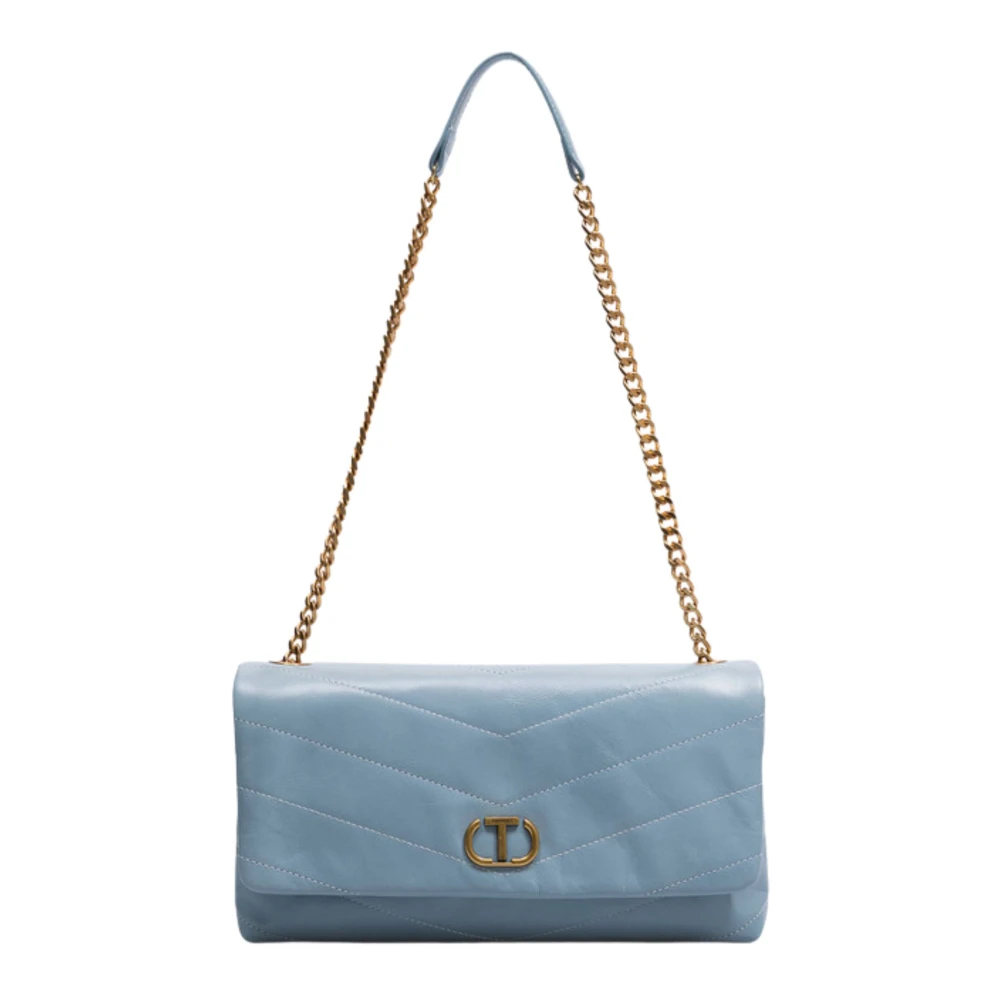 Twinset Heldere Blauwe Schoudertas Madison Stijl Blue Dames