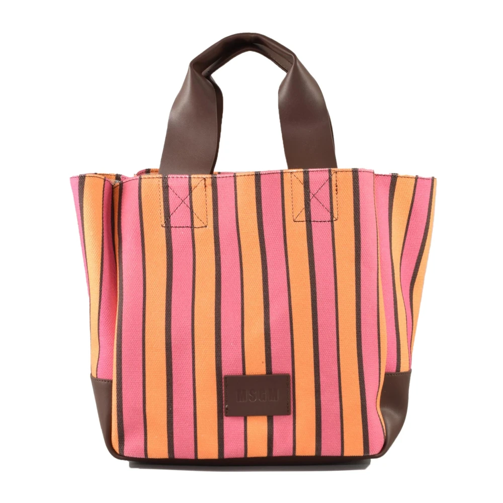Msgm Stijlvolle Schoudertas van Gemengde Materialen Pink Dames