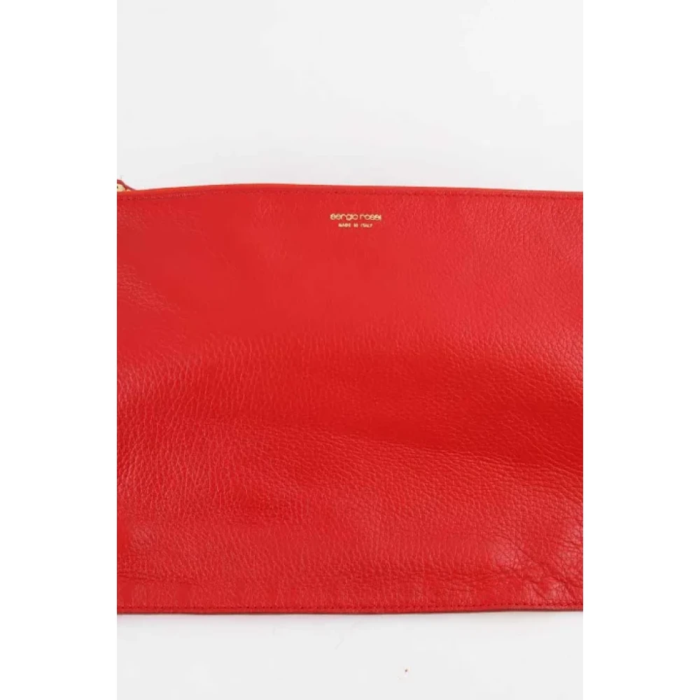 Sergio Rossi Pre-owned Leather pouches Red Dames