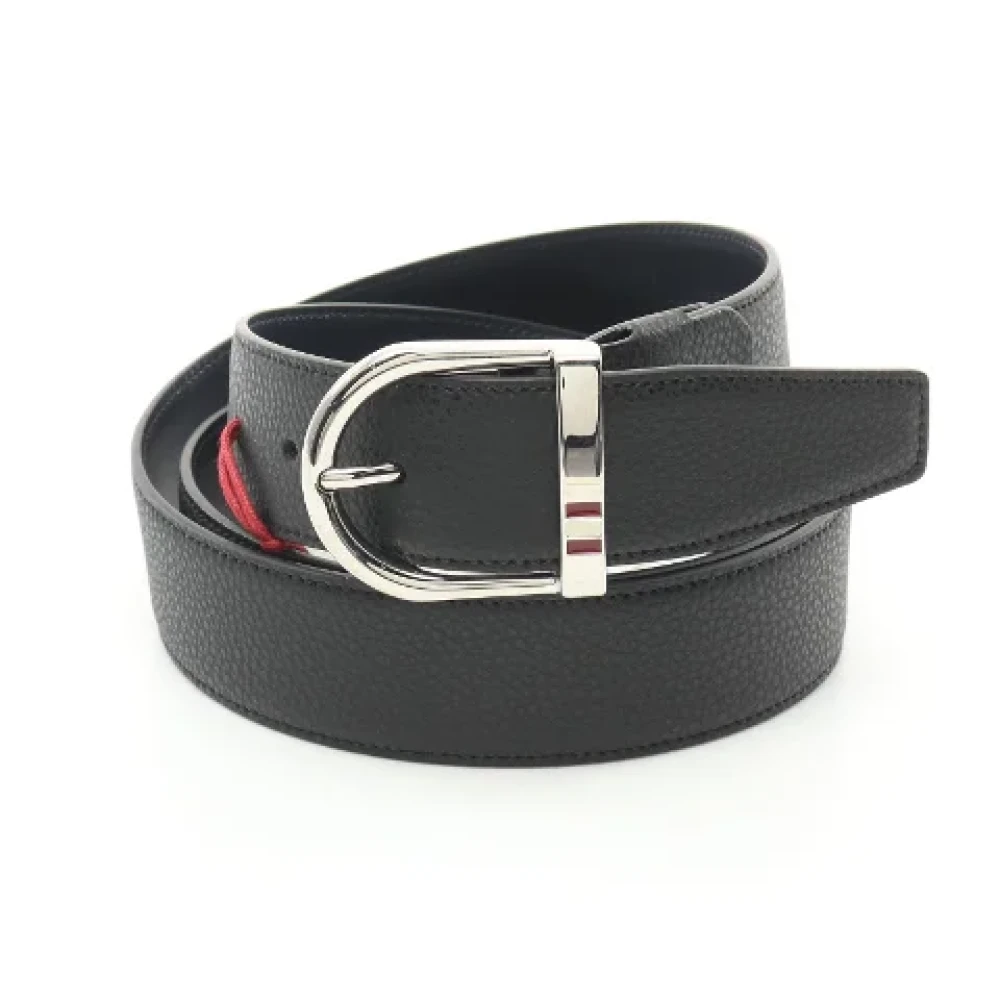 Bally Pre-owned Leather belts Black Heren