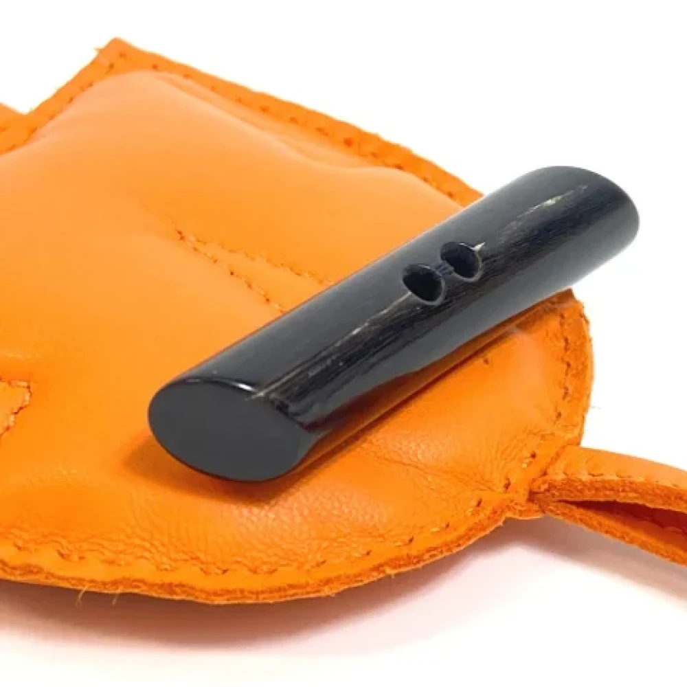 Hermès Vintage Pre-owned Leather key-holders Orange Dames