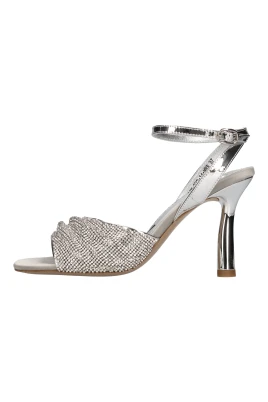 Satin och Rhinestone Sandaler