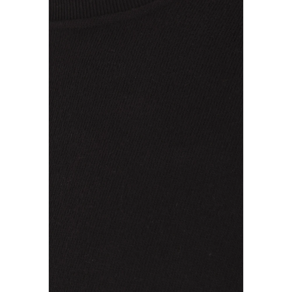 Moncler Zwarte Oversized Sweater met Logopatch Black Heren