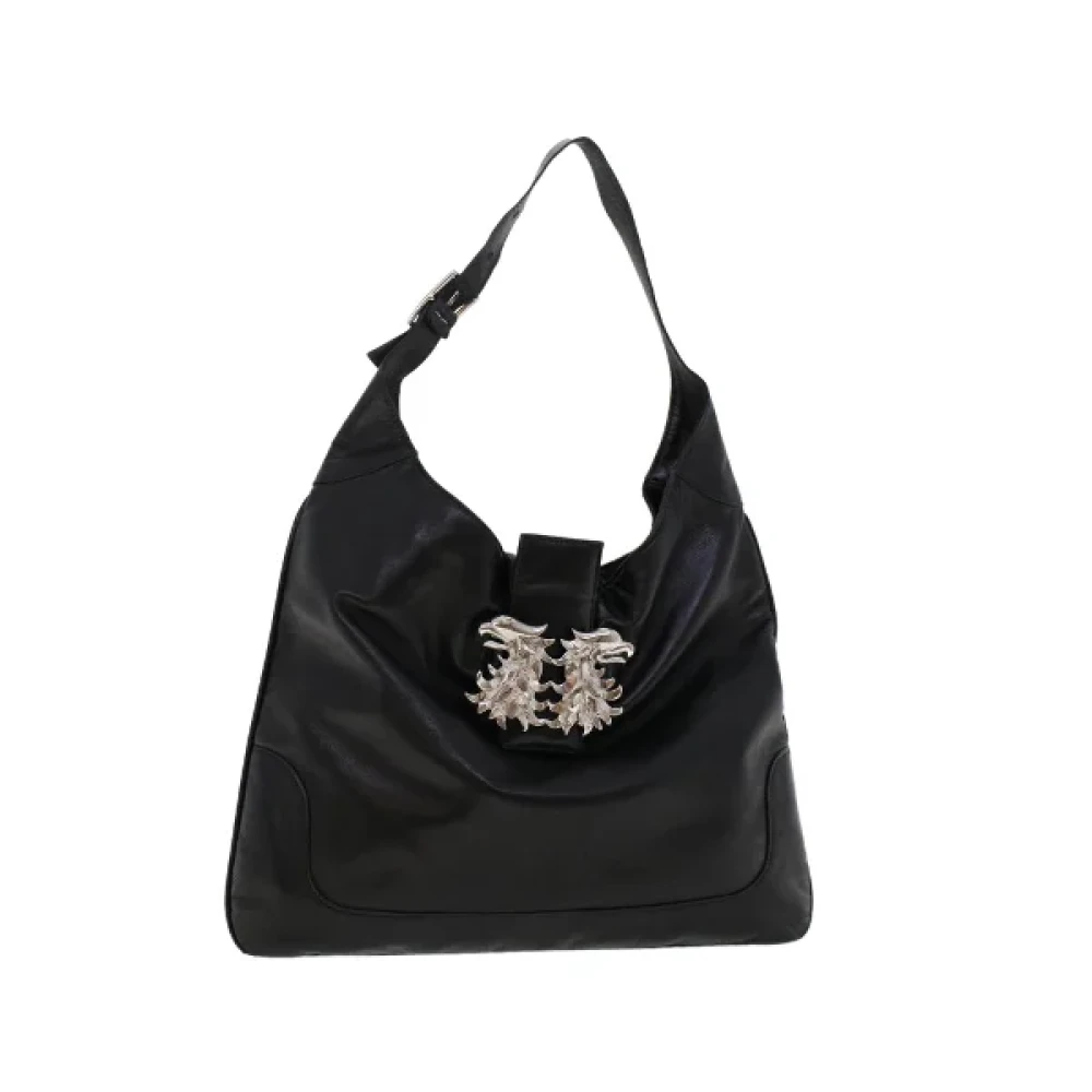 Valentino Vintage Pre-owned Leather handbags Black Dames