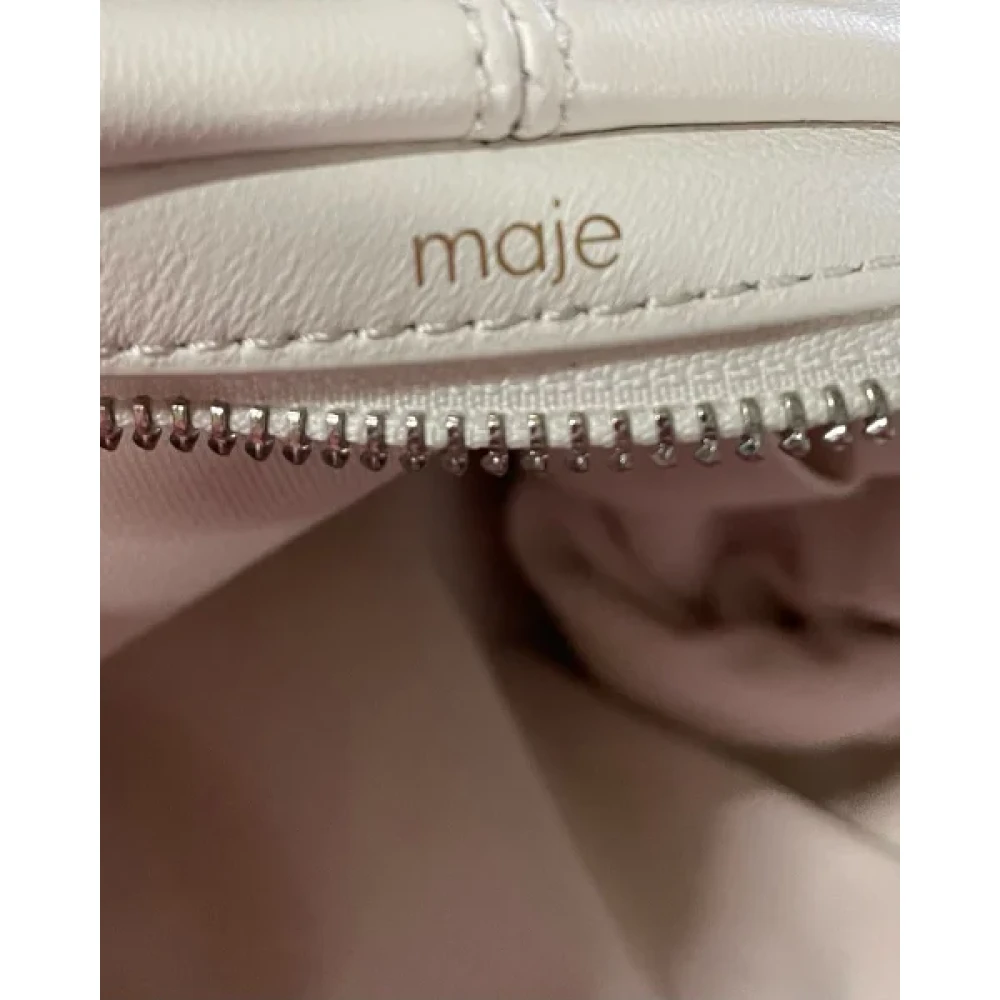 Maje Leather handbags White Dames