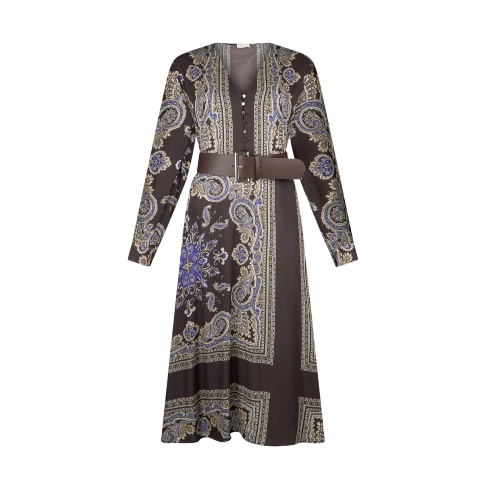 Liu Jo Women's Multicolor Mf5394ts117.p9141 Midi Dress