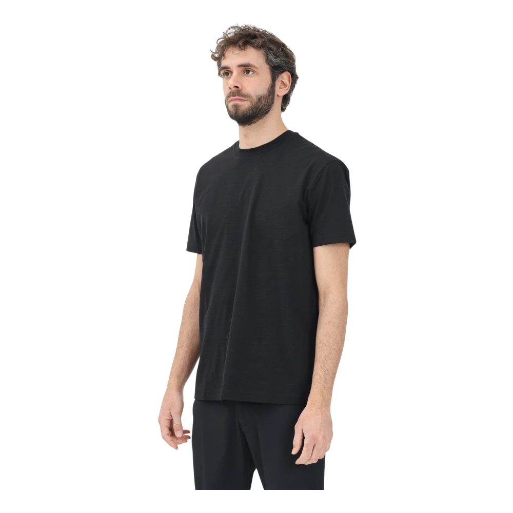 Armani Exchange Zwarte T-shirt met korte mouwen Eenvoudig ontwerp Black Heren