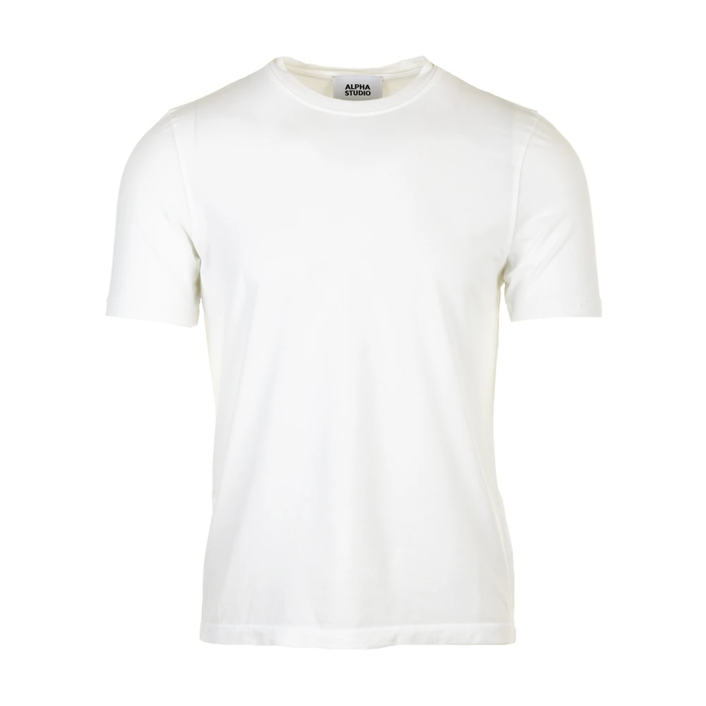 Alpha Studio Witte T-shirt MM White Heren