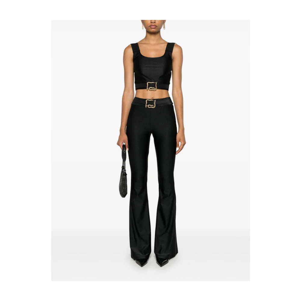 Just Cavalli Zwarte Leggings voor Vrouwen Aw24 Black Dames