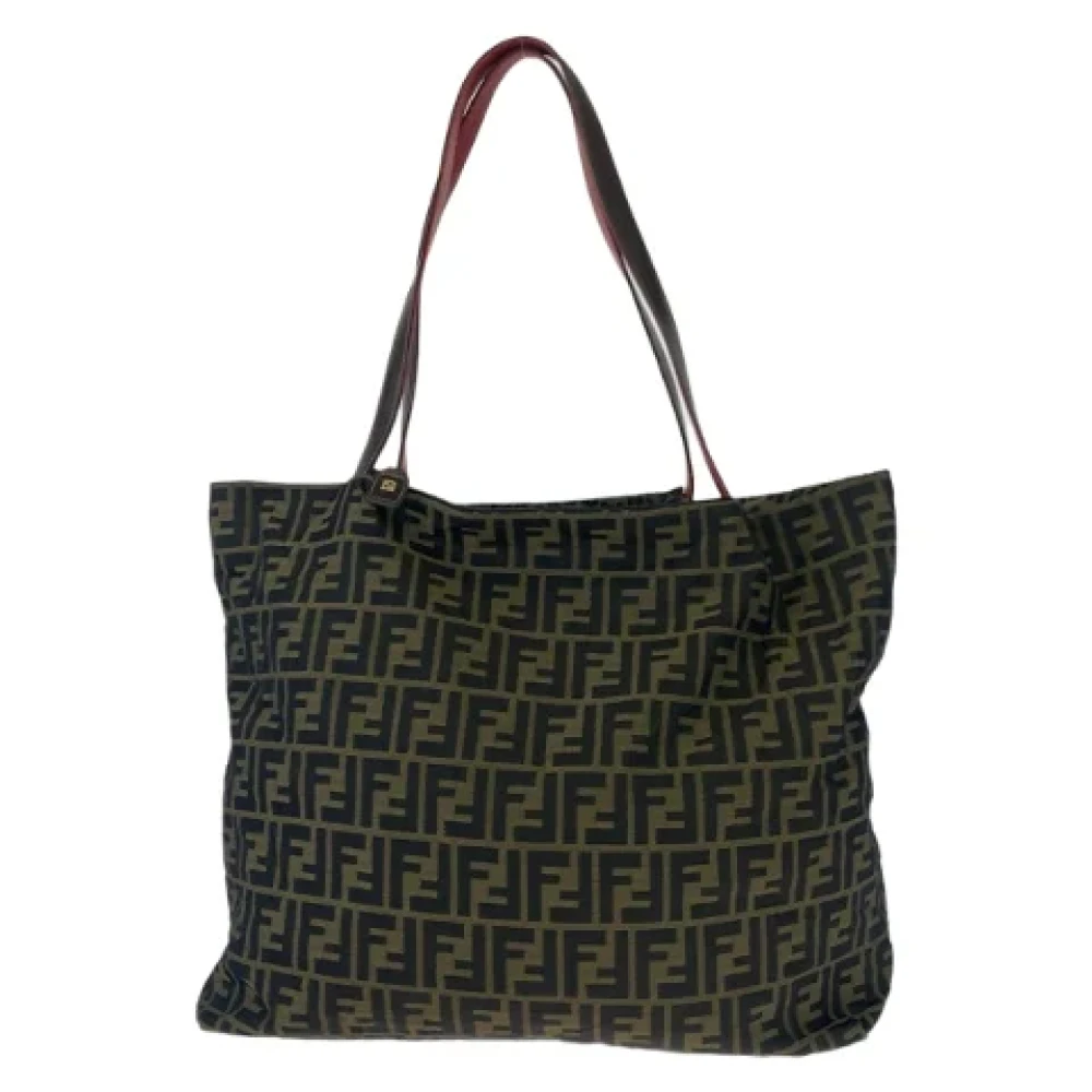 Fendi Vintage Pre-owned Canvas fendi-bags Brown Dames