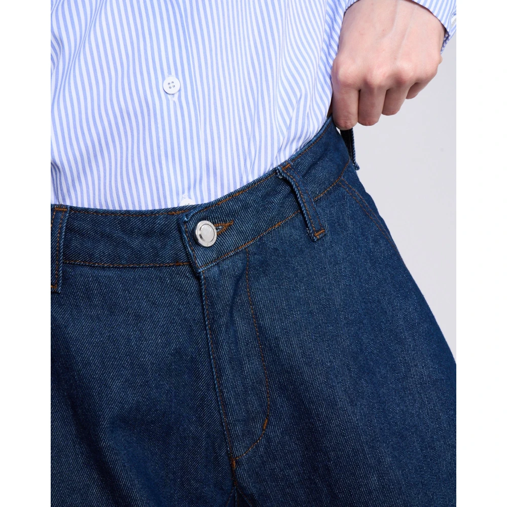 Silvian Heach Hoge taille wijde pijp jeans Blue Dames