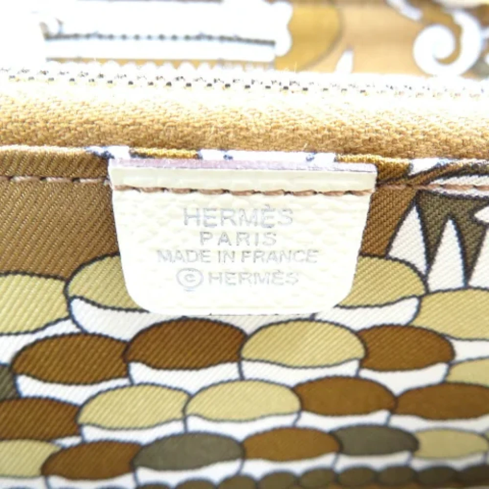 Hermès Vintage Pre-owned Canvas wallets Beige Dames