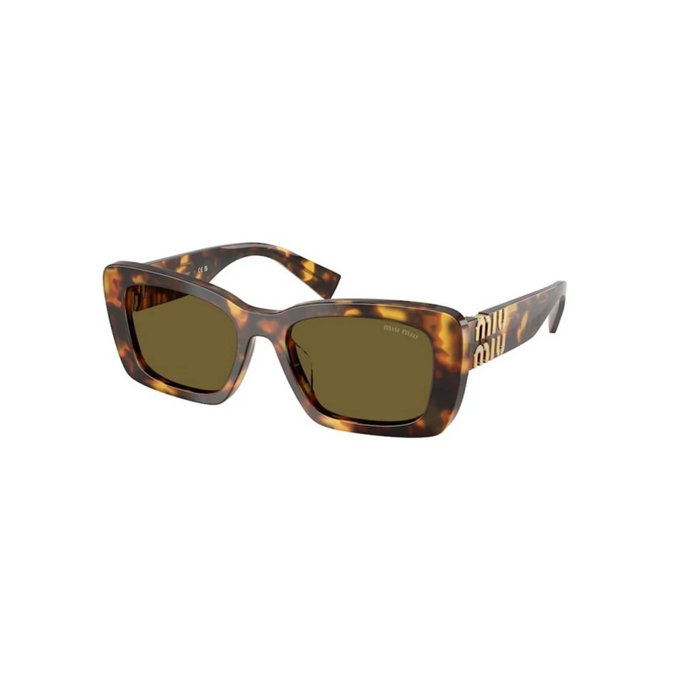 Miu Miu Women's Brown Rectangular Sunglasses