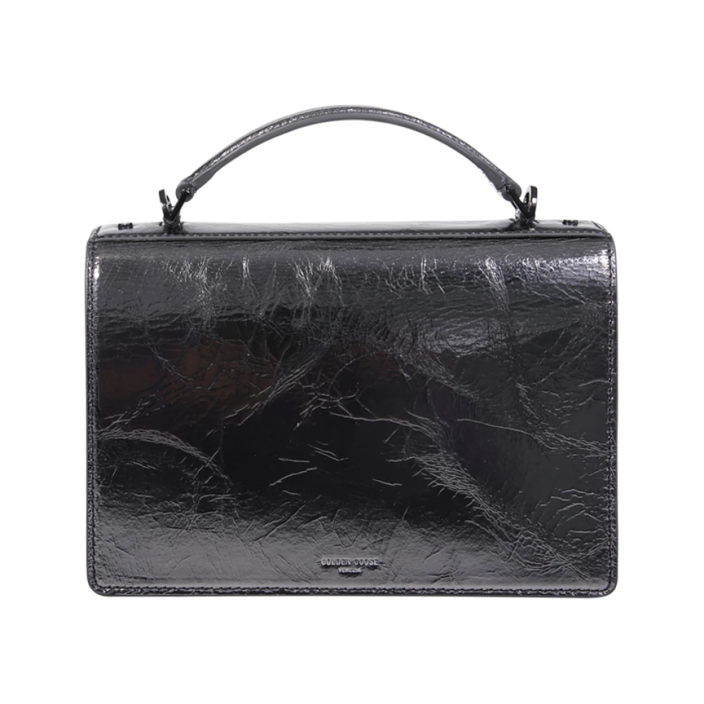 Golden Goose Venezia tas van lakleer met metalen details Black Dames