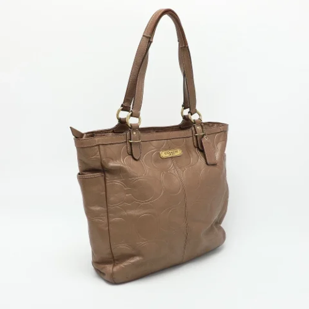 Coach Pre-owned Leather totes Brown Dames