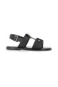 sandale-en-cuir-noir-avec-epingle-argentee