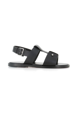 black-leather-sandal-with-silver-pin