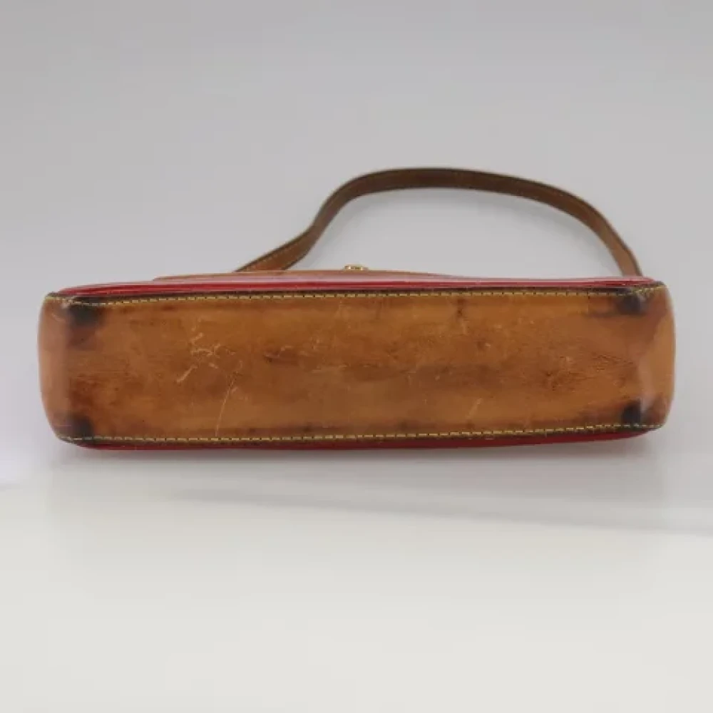 Louis Vuitton Vintage Pre-owned Leather pouches Red Dames