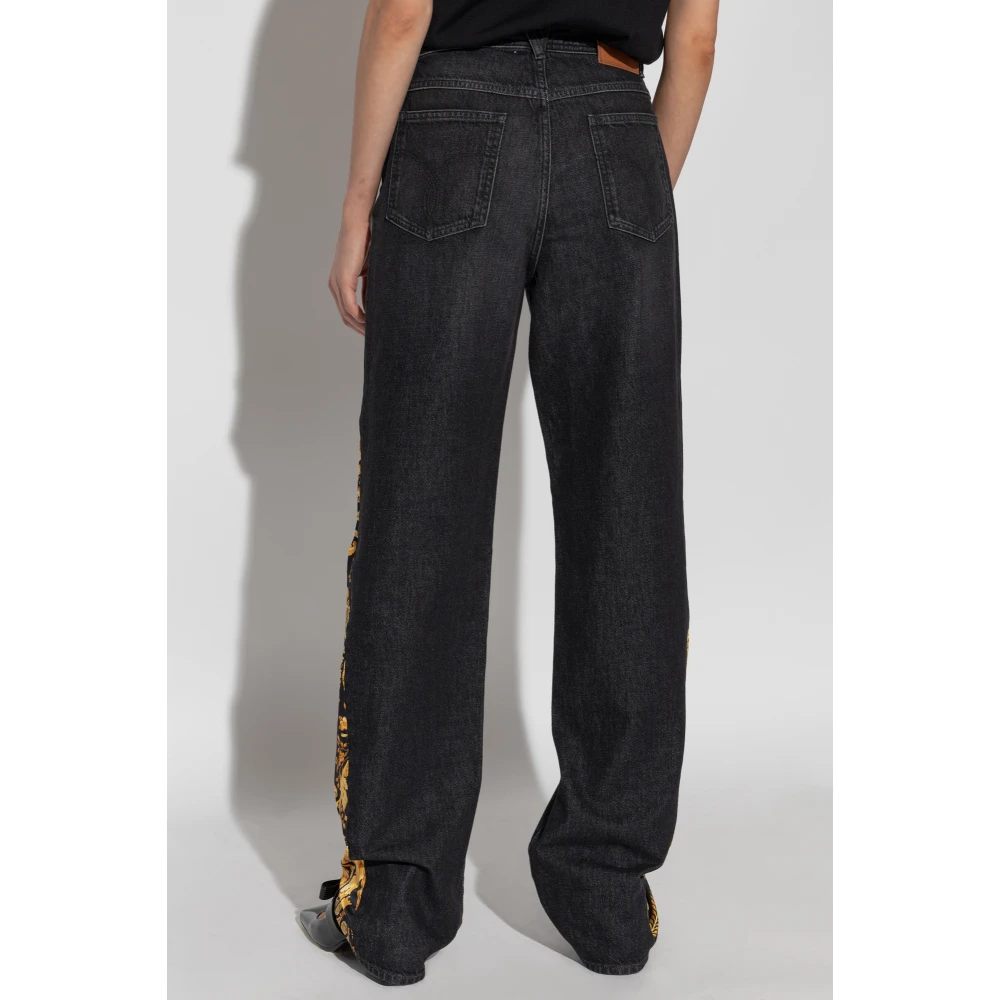 Versace Jeans met Barocco-motief Black Dames