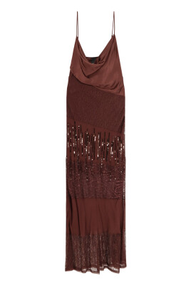 brown-draped-dress-sequin-embroidery