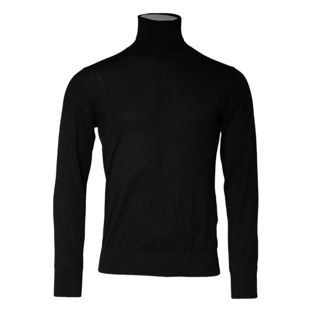 Dolce & Gabbana Men's Black Turtleneck Cashmere Sweater