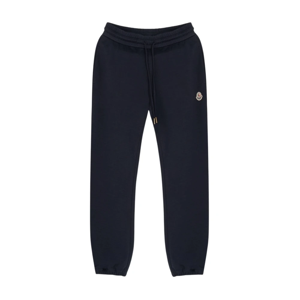 Moncler Cuffed Joggers - Female - Sweatpants - Blue - S - Trousers