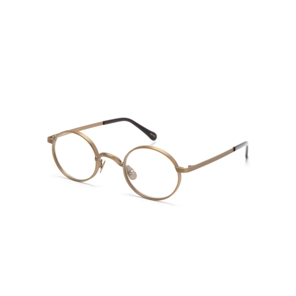Moscot Unisex Yellow Glasses, 44 Mm, Moyel Opt Antique Gold Optical Frame