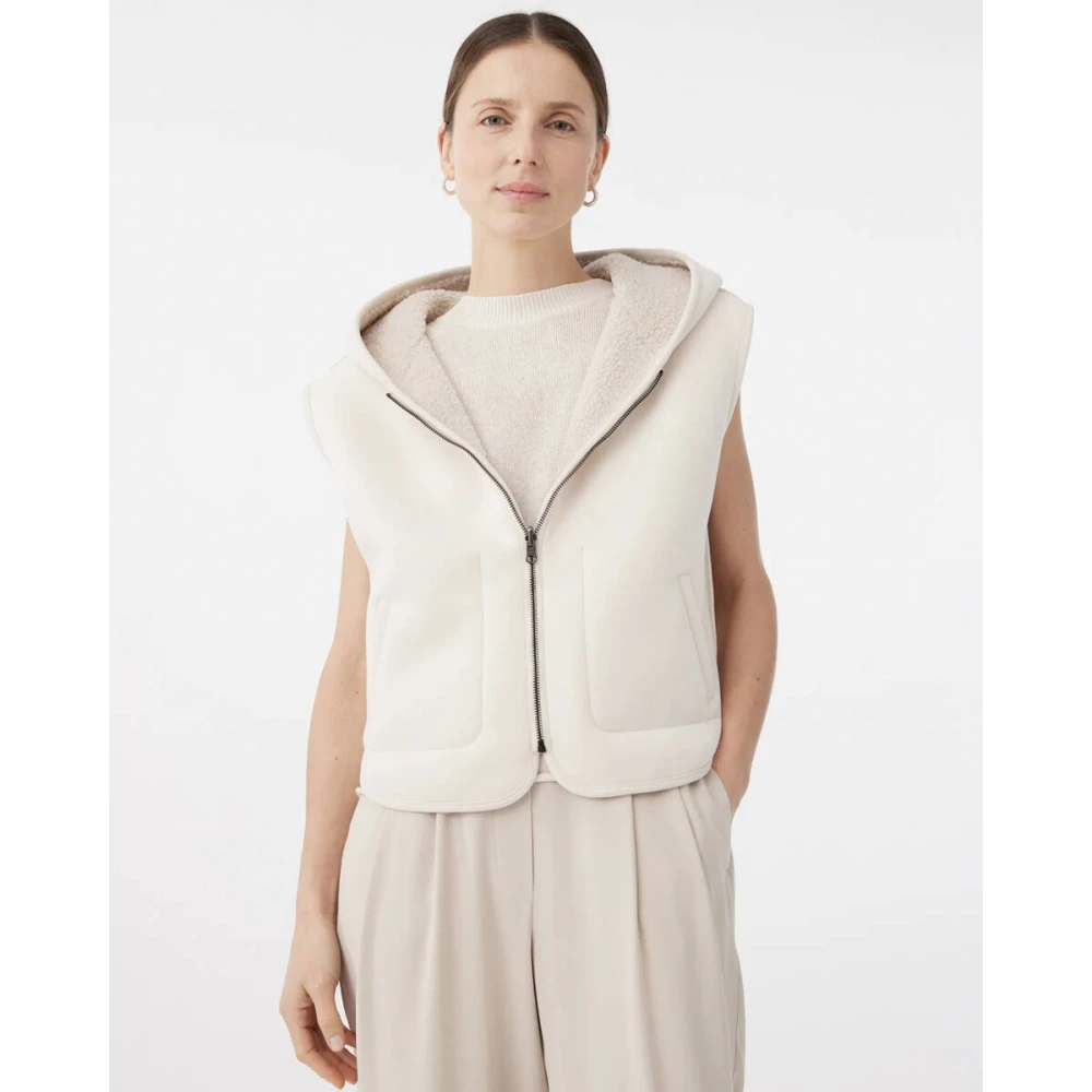 Knit-ted Stijlvol Jasje Bowie Jas Beige Dames