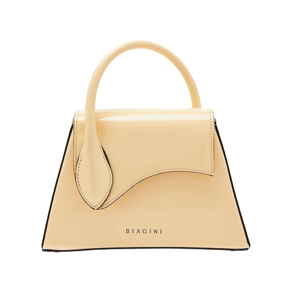 Biagini Sofia Leren Handtas Beige Dames