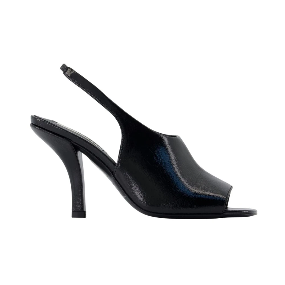 Totême Women's Black Contour Naplack Slingback Pumps - High Heel Sandals - 4 Uk - Shoes