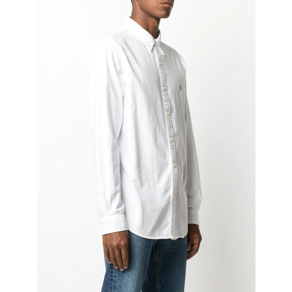 Polo Ralph Lauren Witte Katoenen Overhemden Aw23 White Heren