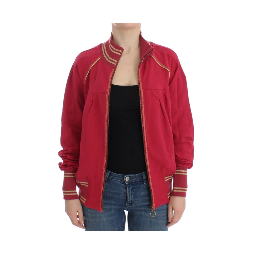 John Galliano Elegante roze ritsvest met logodetails Pink Dames