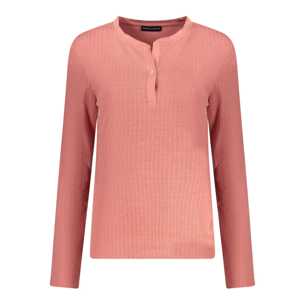 North Sails Pink Round-Neck Knitwear - Female - Long Sleeve T-Shirts - S - Tops