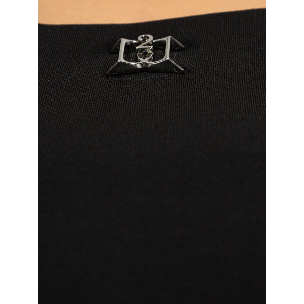 Dsquared2 Zwarte Abito Jurk Black Dames