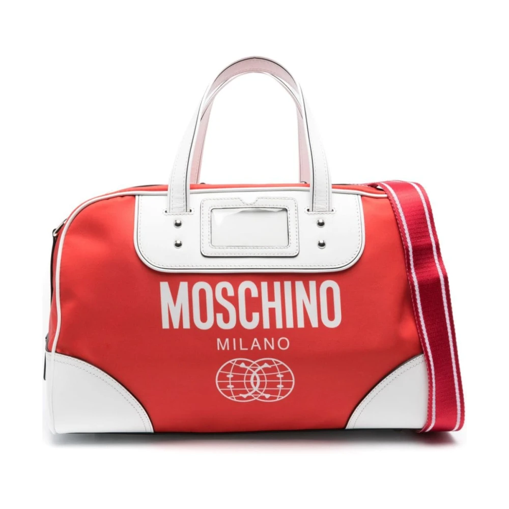 Moschino Rode tas van glad kalfsleer Multicolor Heren