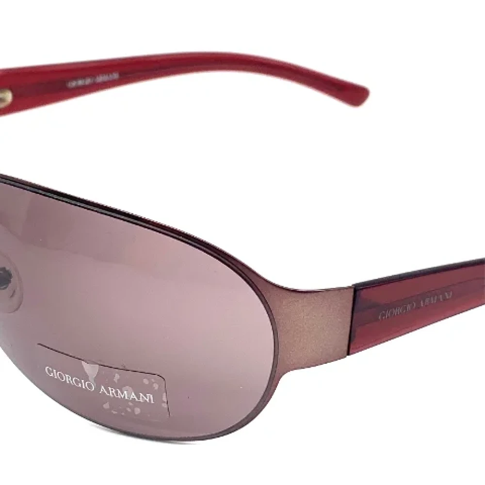 Armani Pre-owned Acetate sunglasses Red Dames