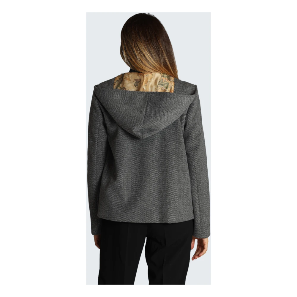Alviero Martini 1a Classe Tijdloze Antraciet Blouson Jas Gray Dames