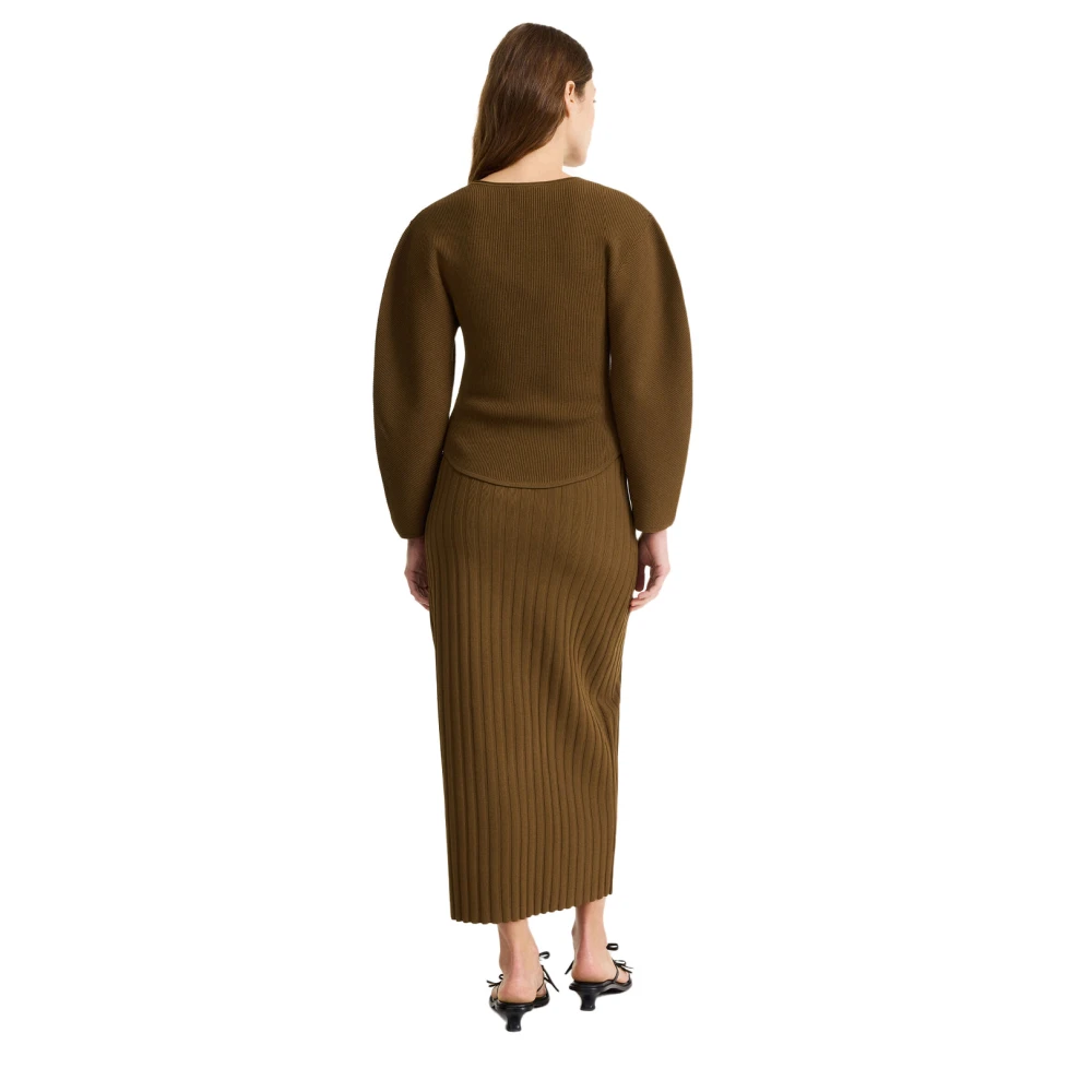 By Malene Birger Sierlijke Vest in Shitake By Herenne Birger Brown Dames