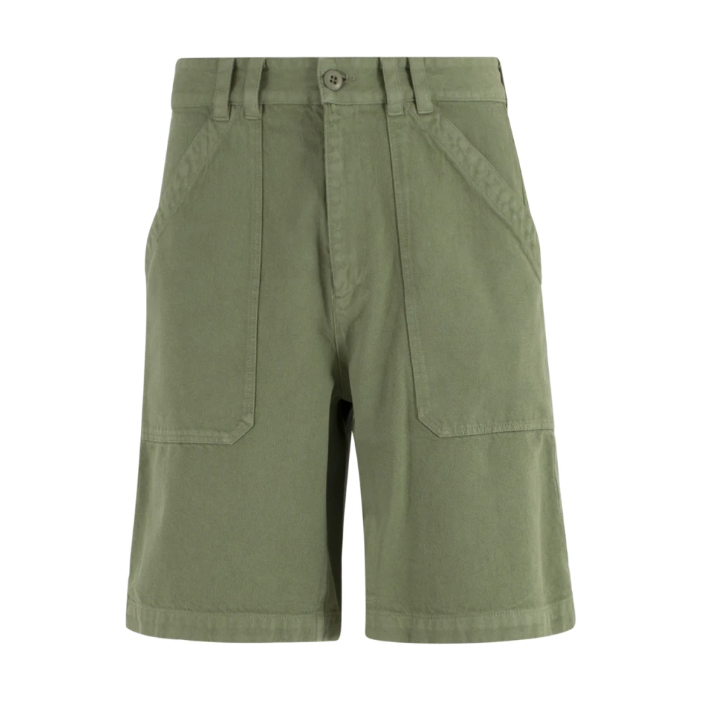A.p.c. Militaire Shorts Korte Parker Green Heren