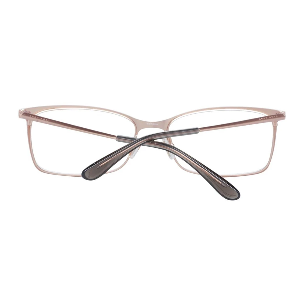 Hugo Boss Bruin Rechthoekig Metalen Optische Monturen Brown Dames