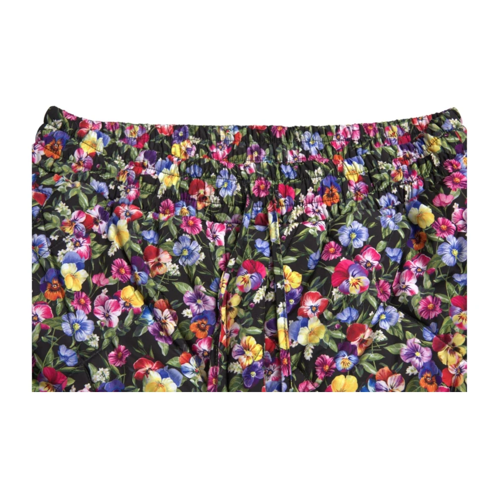 Dolce & Gabbana Bloemen hoge taille hotpants shorts Multicolor Dames