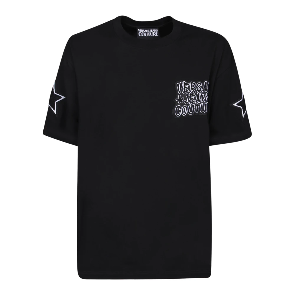 Versace Jeans Couture Zwart Logo Star T-Shirt Black Heren