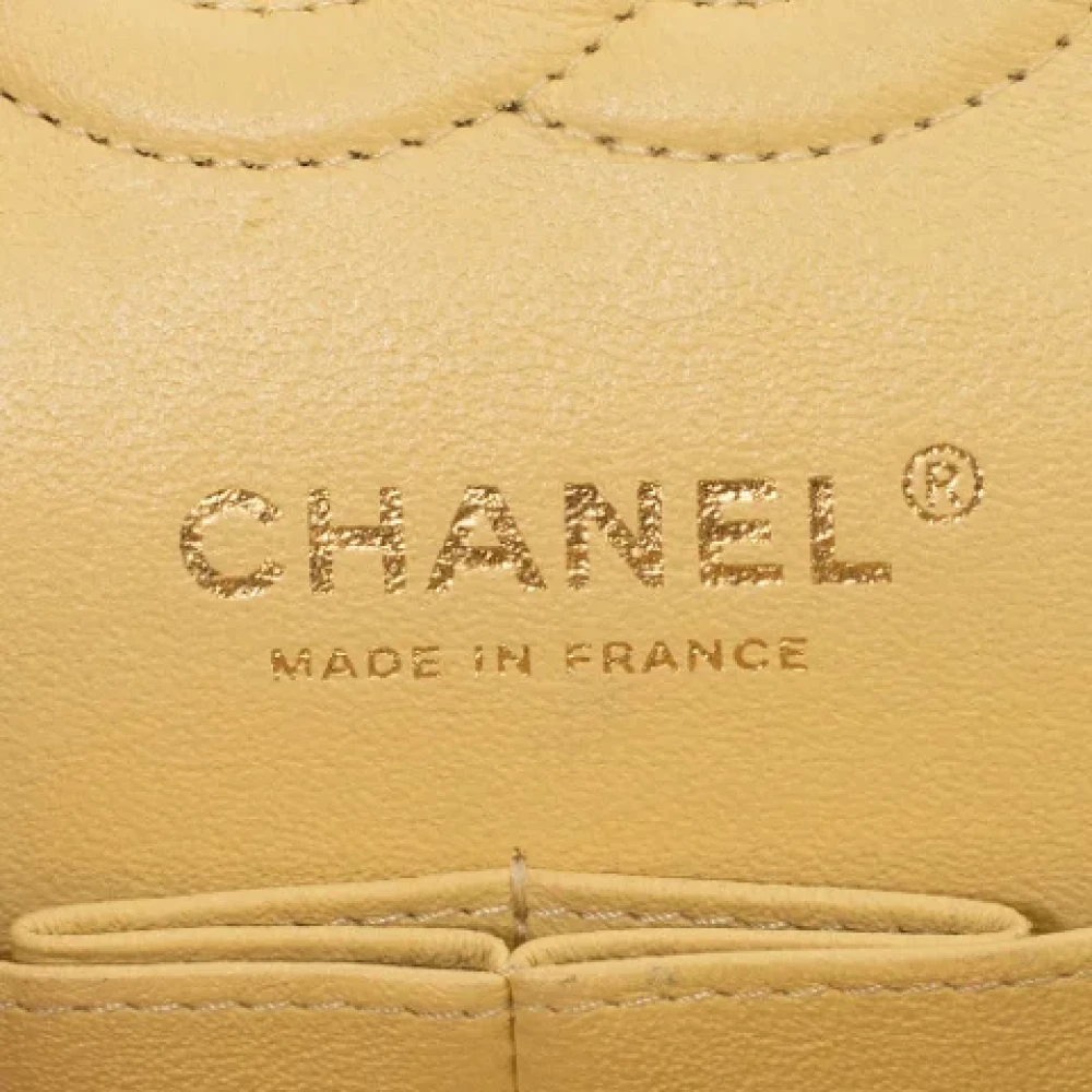 Chanel Vintage Pre-owned Leather chanel-bags Yellow Dames