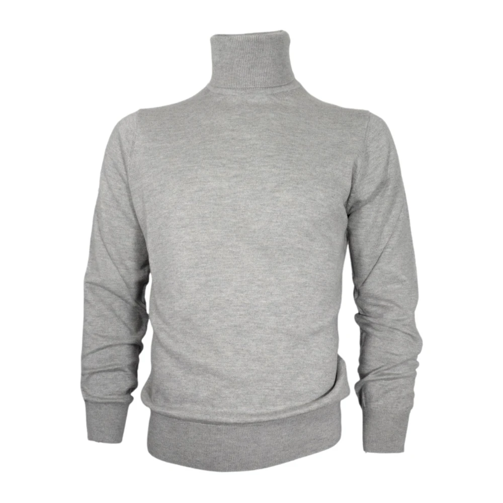 Cashmere Company Slim Fit Cashmere Trui in Grijs Gray Heren
