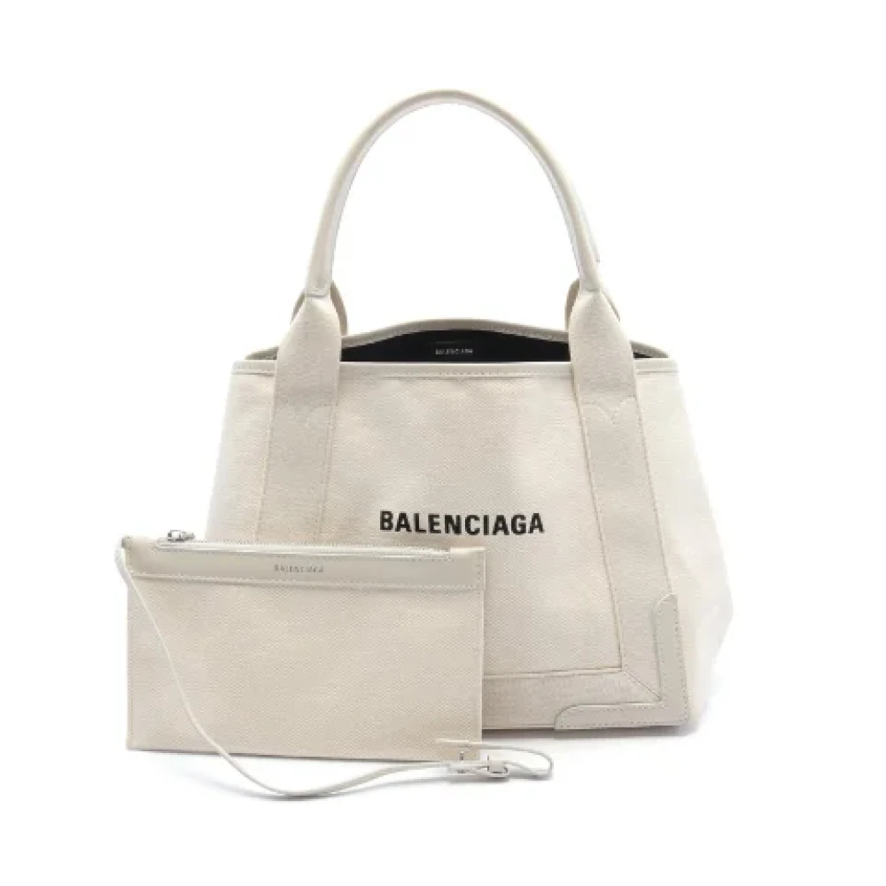 Balenciaga Vintage Pre-owned Canvas totes White Dames