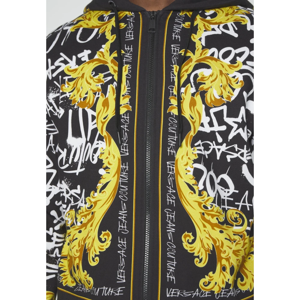Versace Hoodie met graffiti print Multicolor Heren