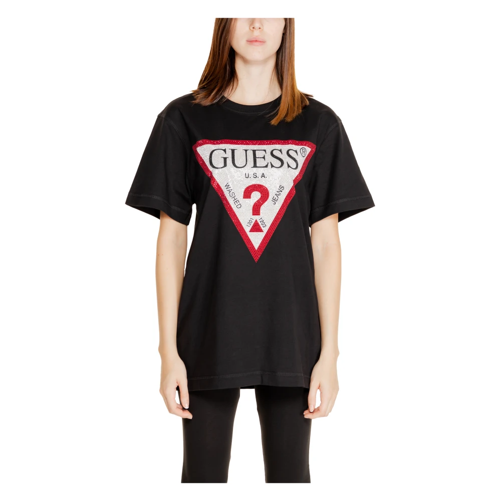 Guess Zwart Print Gebreide kleding voor Vrouwen Black Dames