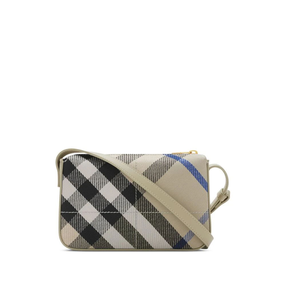 Burberry Geruite Patroon Schoudertas Beige Dames
