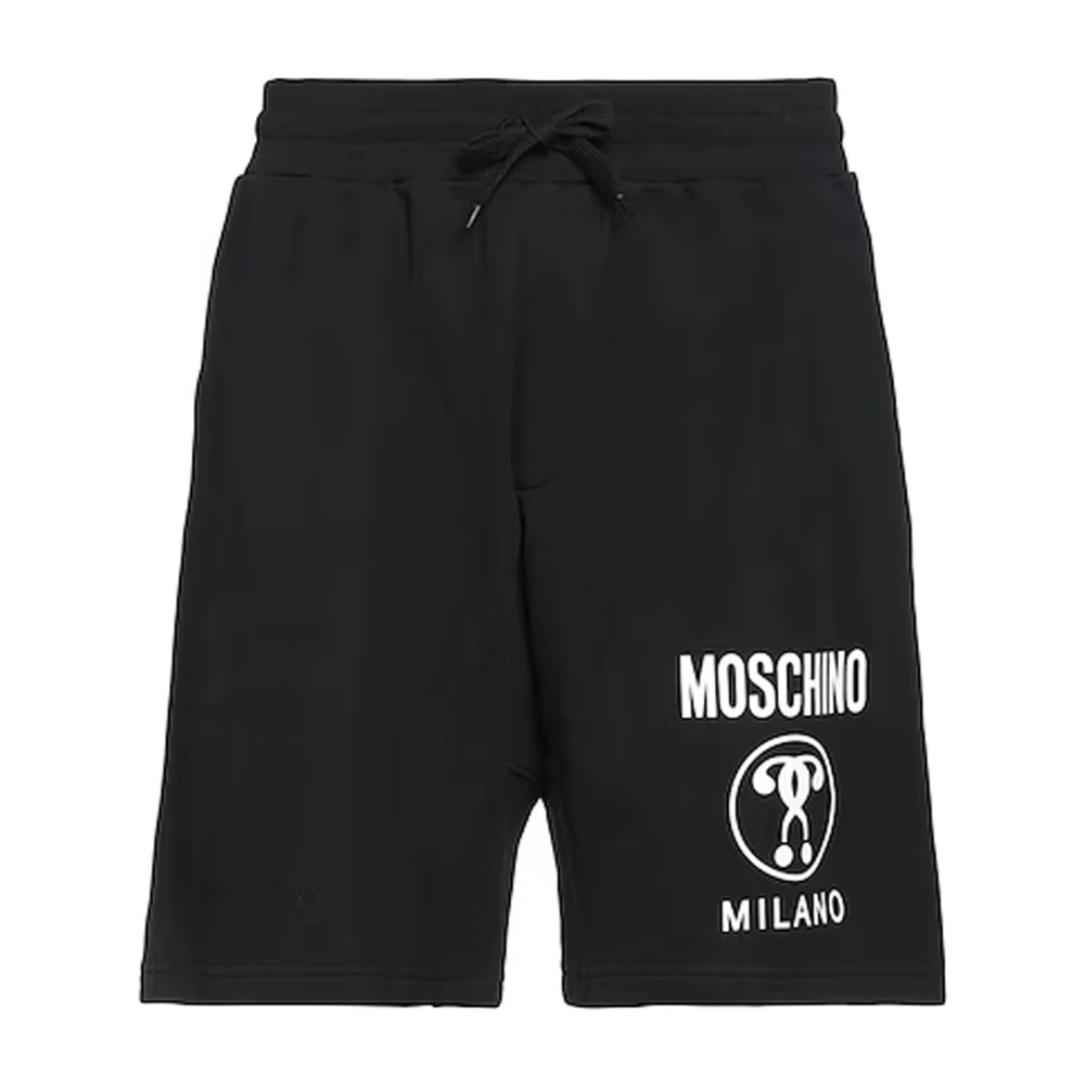 Moschino Zwarte Katoenen Shorts Ss22 Black Heren